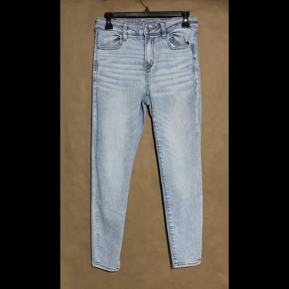 AE Next Level Stretch Hi-Rise Jegging Women’s Blue Size 8 Short
